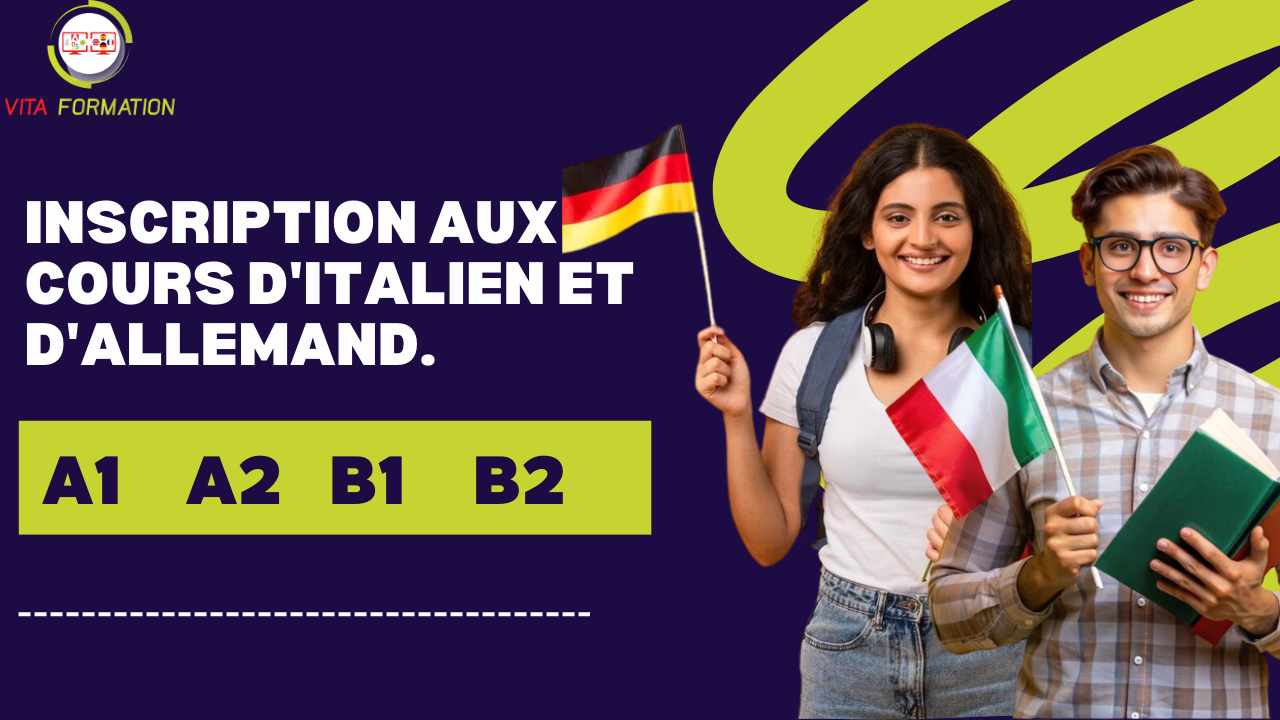 Nouvelle session de cours d’italien et d’allemand – Démarrage le 14 avril chez Vita Formation !