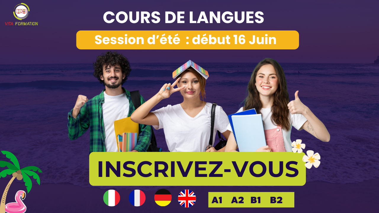 Nouvelle session de formation en langues – 16 Juin Été 2025