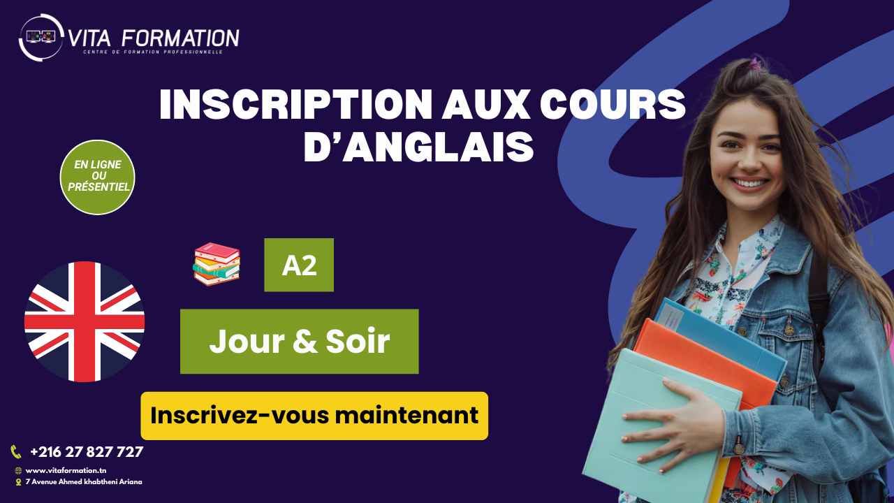 Nouvelle sesssion de cours Anglais : A2