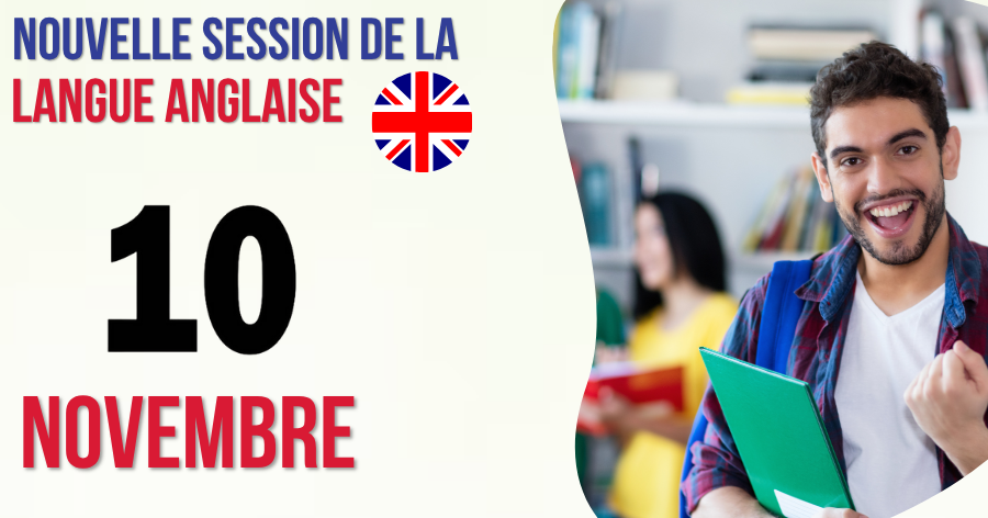 Nouvelle session de la langue anglaise – Début le 10 novembre