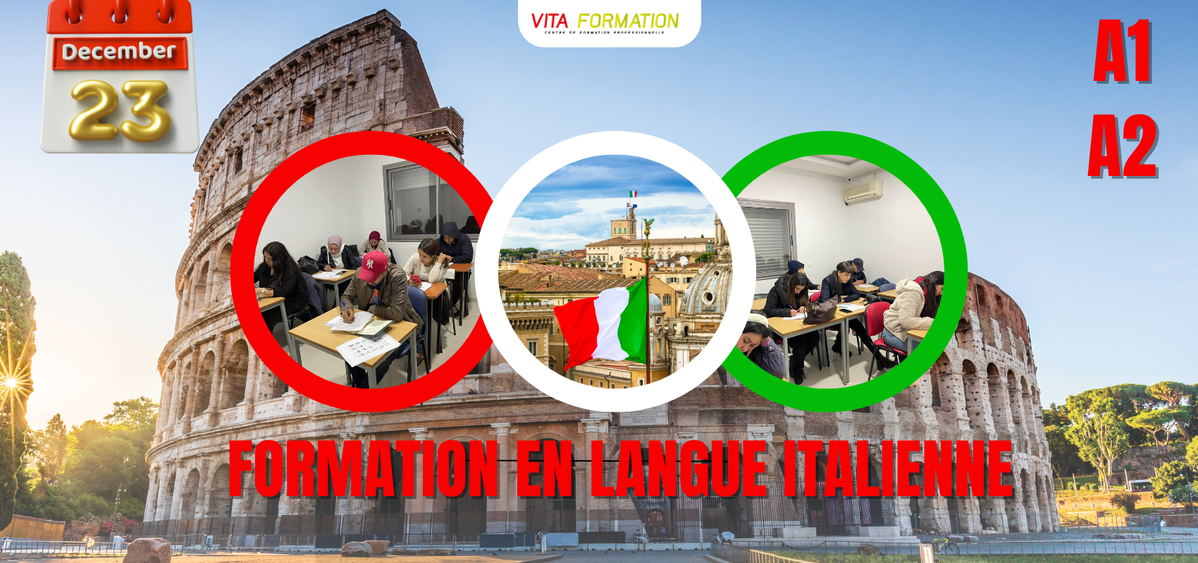 Formation en italien A1 et A2 de 32 heures : tout ce qu’il faut savoir